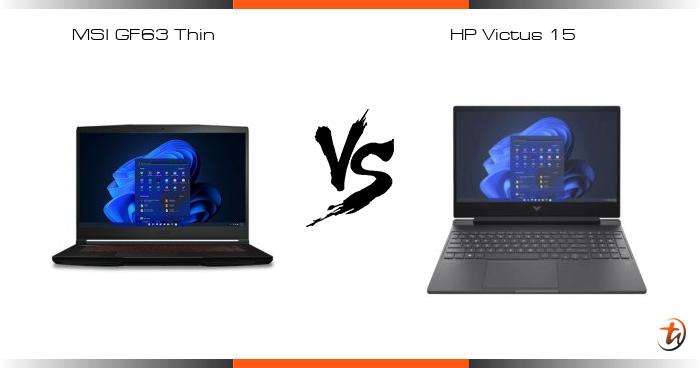 MSI Thin GF63 vs HP Victus 15 (2023 Intel)